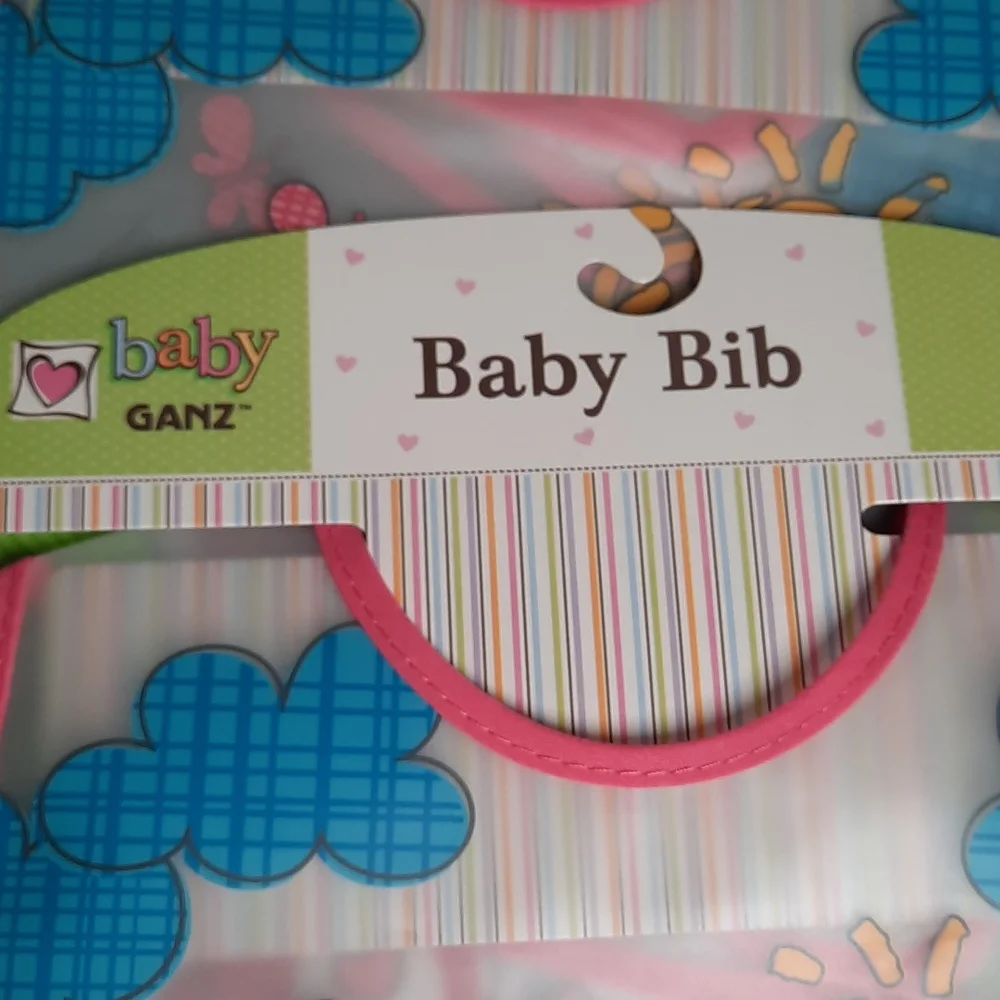 Baby Bibs Fox Bird Trees Reusable Mushrooms Flowers Girl Butterfly Set Three NWT